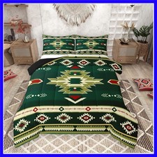 Southwest Native Comforter Set, All Season Southwestern Geometric Bedding Set...