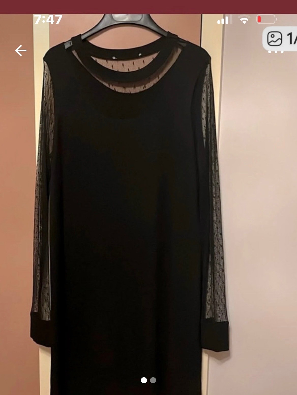 Red Valentino woman black shift dress size 10 excellent condition