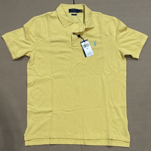 Polo Ralph Lauren Yellow Classic Fit Mesh Polo Short Sleeve/ Medium/NWT