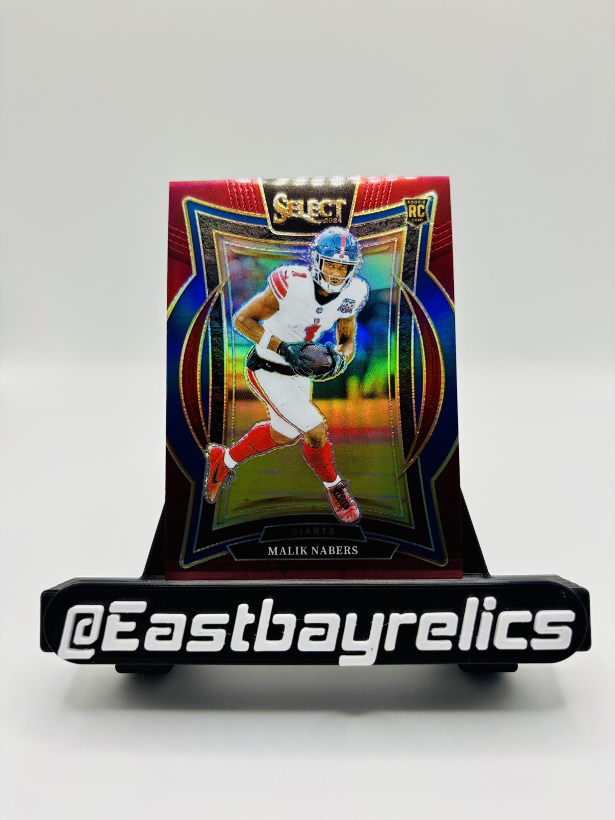 2024 Panini Select Concourse Level Malik Nabers #29 Maroon Prizm /149 RC NYG