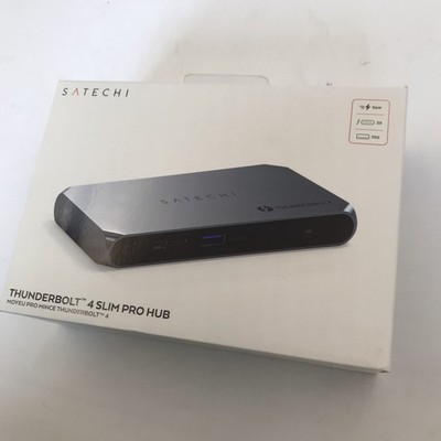 Satechi Thunderbolt 4 Slim Hub 5-in-1, USB C 60W Charging, Single 8K or Dual 4K