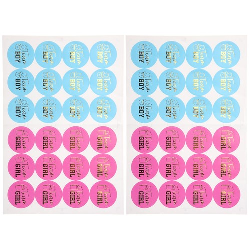 Autocollants bleus et roses indiquant le sexe, étiquettes de vote pour garçons ou filles, lui ou elle, quel sera bébé ? - 40 unités - Canada Autocollants bleus et roses indiquant le sexe, étiquettes de vote pour garçons ou filles, lui ou elle, quel sera bébé ? - 40 unités - Canada