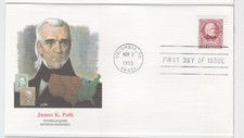 TurtlesTradingPost- James K Polk- 1995 #2587 FDC- Fleetwood Cachet