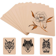 Blank Tattoo Practice Skins - Autdor 10Pcs Fake Tattoo Skin Double Sides 8X6" Fa