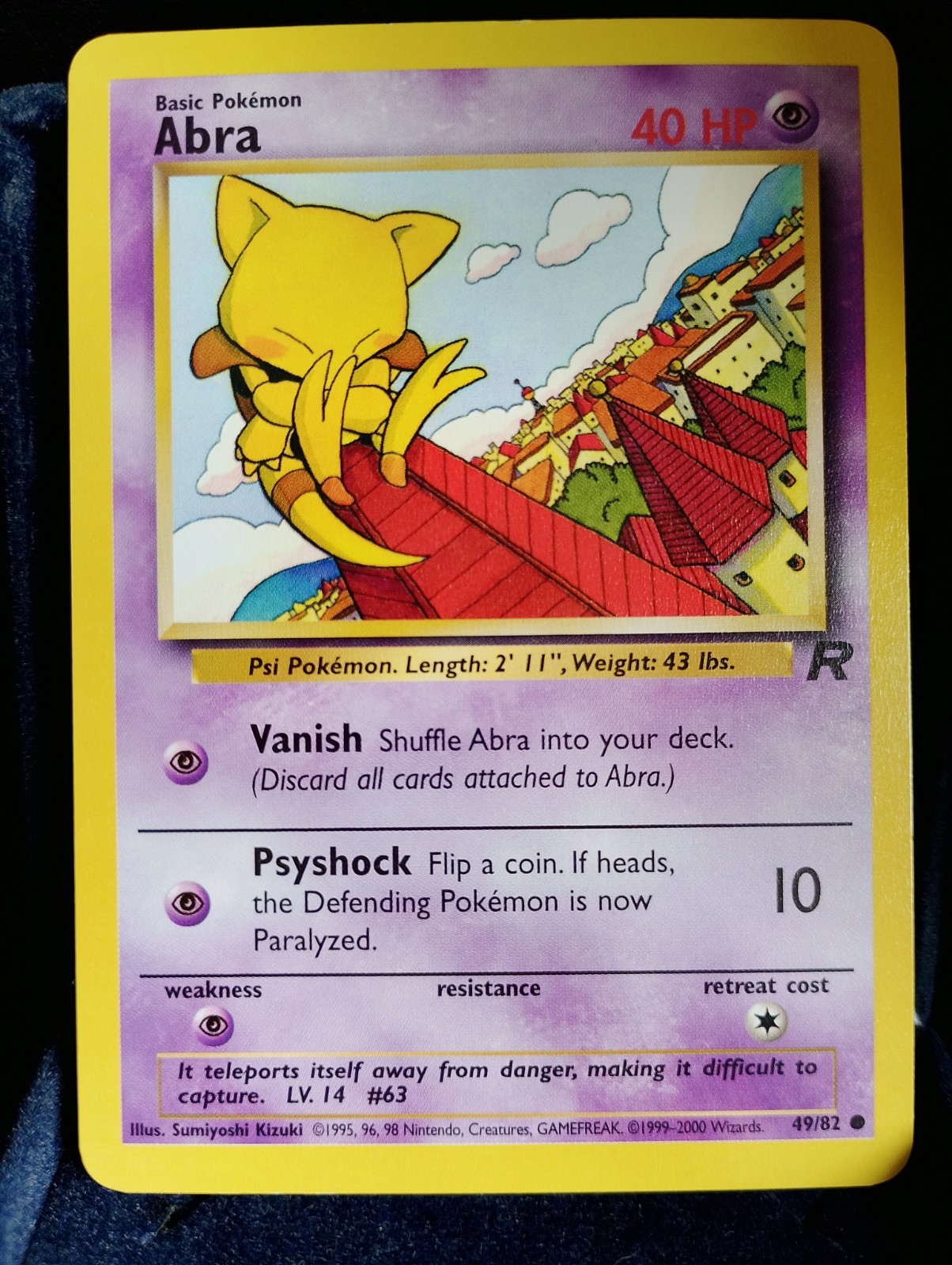 Pokémon TCG Abra 49/82 Team Rocket English NM