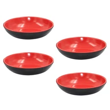 4 Pcs Round Appetizer Plates Small Condiment Dishes Seasoning Bowl Food Sauce