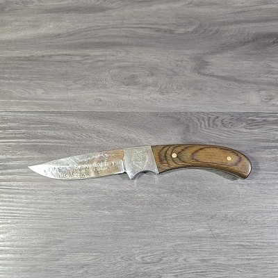 Mustang Gray Wolf Limited Edition Fine Knife Wood Handle 7 1/2'' Long