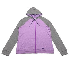 Under Armour Heat Gear Semi-Fitted Zip-Up Hoodie Women s Size XL