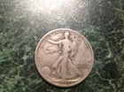 1943 Walking Liberty Half Dollar (gray/yellow-orange)