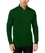Club Room Mens Ribbed Pullover Sweater, Green, Small
