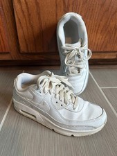 NIKE AIR MAX 90 YOUTH UNISEX WHITE RUNNING SNEAKERS - YOUTH SIZE 4.5