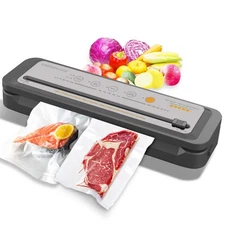 Vacuum Sealer Machine Food Saver 80kPa Suction Built-in Cutter Dry Moist Modes