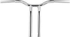 LA Choppers 1 1/4" Welded Kage Fighter T-Bars 12" Chrome 1 1/4" Pullback Rise...