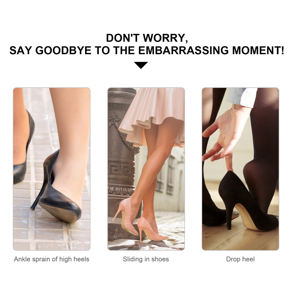 APL Lacci per Scarpe Anti Tacco Trave Invisibile Tacco Alto Fissaggio Scarpe Cinturino