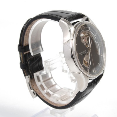 Hamilton Jazzmaster Viewmatic Open Heart Auto H325650 Watch Black Dial 40mm SS - Picture 15 of 24