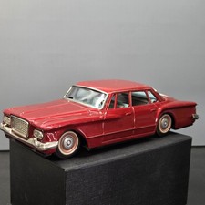 Vintage Red Tin Toy Car 4-Door Sedan Friction Japan Style 1950s-60s Classic
