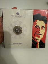 Royal Mint 2025 GEORGE ORWELL BU £2 Coin Pack Two Pounds Brilliant Unc. 