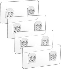 8 Pcs Shower Caddy Adhesive Replacement, Shower Adhesive Hooks Wall Hooks,