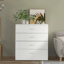 Bedroom Chests of Storage Cabinet with 4 Drawers Dressers Furniture Nightstand