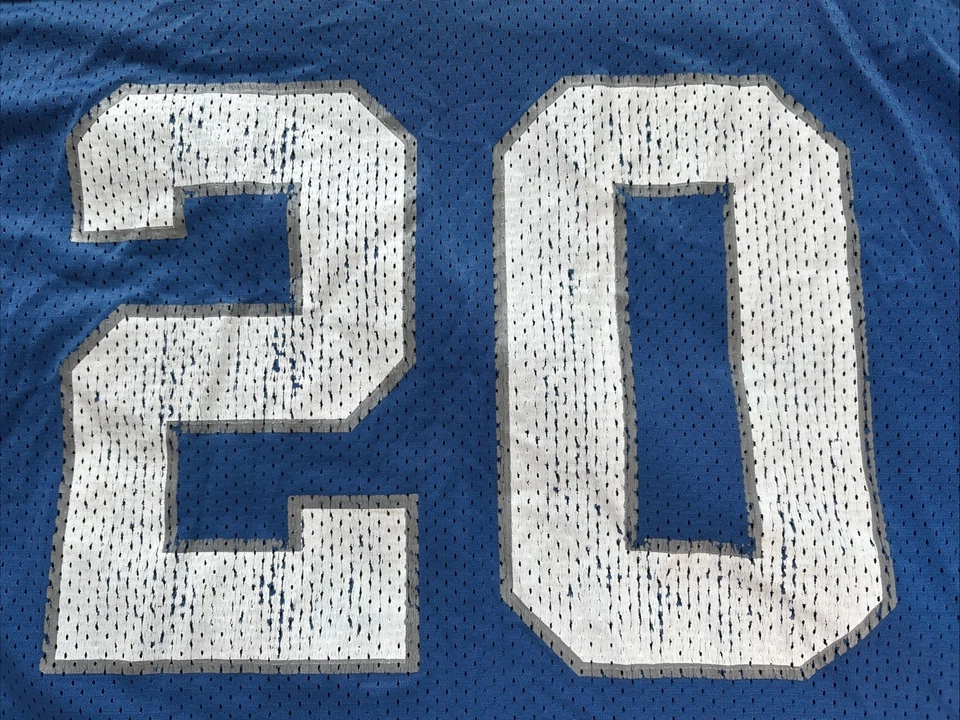 Camiseta deportiva de malla vintage Starter Barry Sanders talla 52 Lions HOF Foto 2 de 4