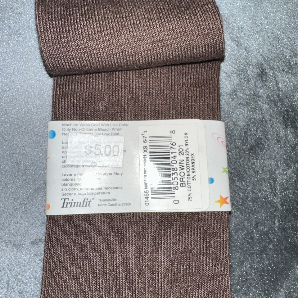 Calcetines hasta la rodilla marrón TRIM FIT 6-7 1/2 ¡NUEVOS $6 GR8 RELLENO DE MEDIAS!! Foto 2 de 2