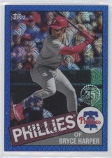 2020 Topps Silver Pack 1985 Chrome Baseball Blue /150 Bryce Harper #85C-31 0us5