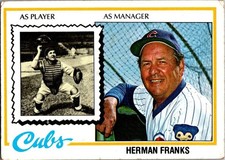 Herman Franks 1978 Topps #234 Chicago Cubs