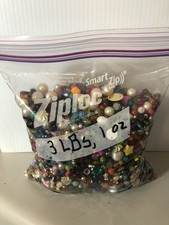 3.12 POUNDS ASSORTED MULTI-COLOR GLASS BEADS JEWELRY CRAFT MAKING LOOSE BEADS