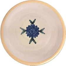 Set 5 Louisville Stoneware Brooke Bachelor Button 11 3/8" Dinner Plates Kentucky