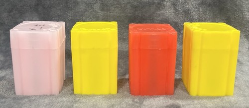 Colella Large Silver Dollar Coin Tubes, Red, Yellow, Pink - Lot of 4