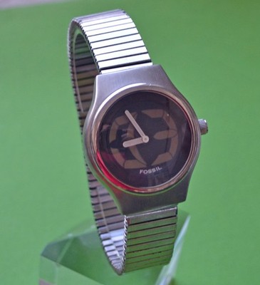 Fossil Big Tic, JR-7846,  mit Edelstahl-/Flexarmband, guter Zustand
