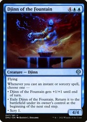 Djinn of the Fountain 47 Uncommon Dominaria United Magic: The Gathering