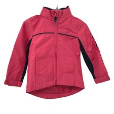 Nautica Water Resistant Jacket Full Zip Lightweight Coat Pink Navy 2T