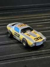Vintage VTG TYCO Hp7 L8 Chrome 454 Camaro Funny 33 HO Slot Car