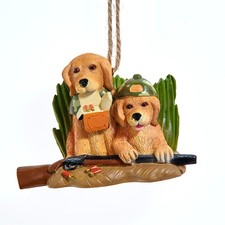 Hunter Lab Puppies Ornament