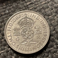 GREAT BRITAIN 1941 TWO SHILLINGS (FLORIN)  SILVER COIN