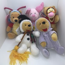 Disney Store Winnie the Pooh, Piglet,  Tigger Bean Bag Plush Lot