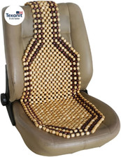 Natural Wood Beaded Auto Car Seat Bead Cover,Front Seat Natural Wooden Cool Refr