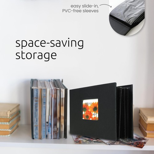 Album-Holds 100 4" x 6" Photos, Black (PH43562-0) - Bild 4 von 12