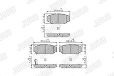 Bremsbeläge vorne JURID 573417J SUZUKI SWIFT III (MZ, EZ)
