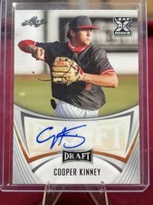 Leaf 2021 Draft Cooper Kinney Rookie Autograph Baseball Card #BA-CK1. rookie card picture
