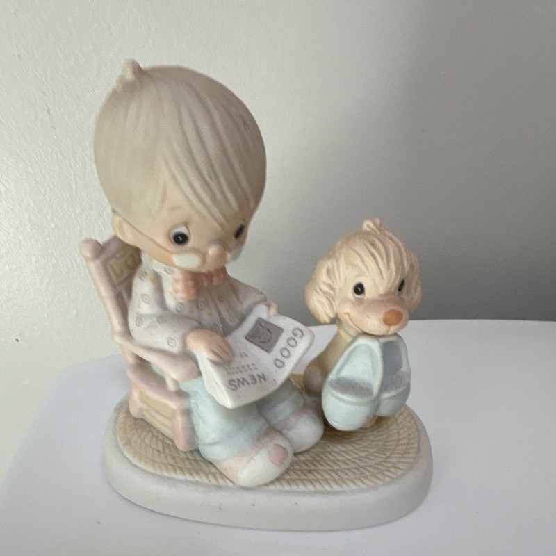 Enesco The Perfect Grandma Porcelain Figurine Jonathan & David Signed 1998