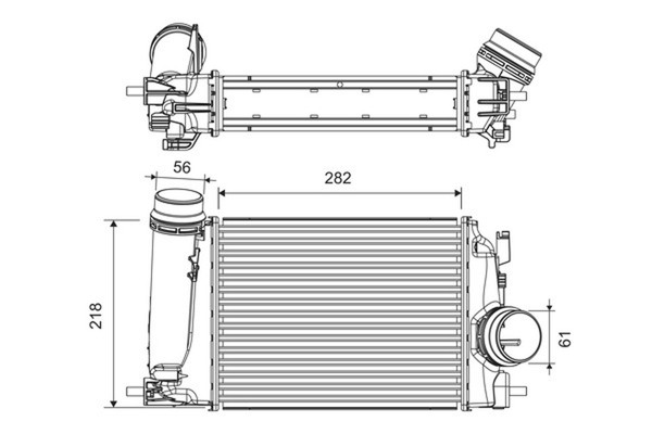 Valeo LadeluftküHler 818293 FüR K9A Nissan Qashqai B9A Renault Kadjar Megane 4 2-image
