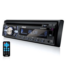 Pyle Boat Bluetooth Marine Stereo Receiver - Marine Head Unit Din Single Ster...