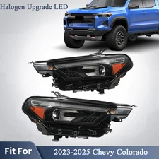 For 2023-2025 Chevy Colorado Halogen Upgrade to LED Headlights Pair Left+Right