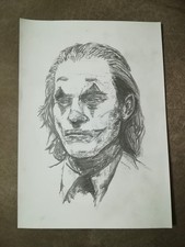 DISEGNO JOKER FATTO A MANO LIBERA A MATITA DA COLLEZIONE - (1)
