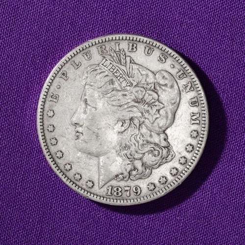 1879 P Morgan Silver Dollar 90% Silver VF Very Fine