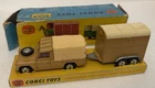 VINTAGE CORGI TOYS GIFT SET 2 LAND ROVER 109 with RICE PONY TRAILER and HORSE