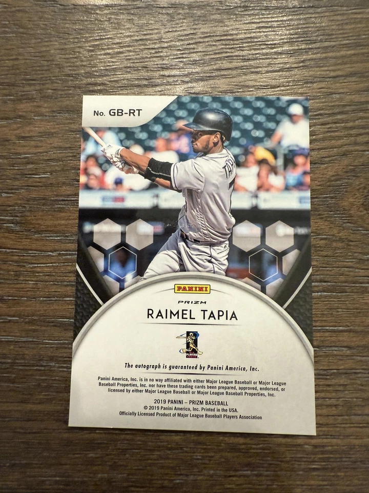 2019 Panini Prizm #GB-RT Raimel Tapia Game Ball Graphs - Image 2 of 2