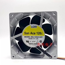 SANYO 9GL1224J1J01 DC24V 1.0A 3-Wire Cooling Fan